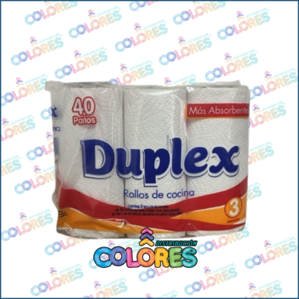COMBO 13 A - DUPLEX ROLLO DE COCINA 3x40 PAÑOS