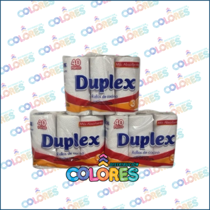 COMBO 13 B - 3 DUPLEX ROLLO DE COCINA 3x40 PAÑOS