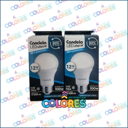 COMBO 19 - 2 CANDELA LÁMPARA FRÍA 12W