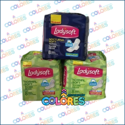 COMBO 18 - 2 LADYSOFT CON ALOE x8u + LADYSOFT NOCHE x8u