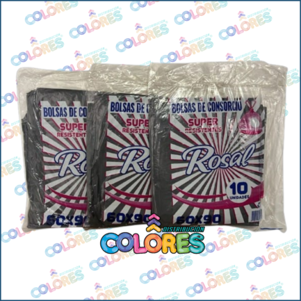 COMBO 14 - 3 ROSAL BOLSAS CONSORCIO 60x90 x10u