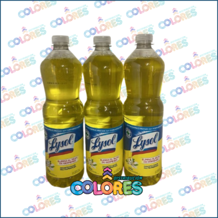 COMBO 4 B - 3 LYSOL LIMPIADOR LÍQUIDO DESINFECTANTE x900ml LIMÓN