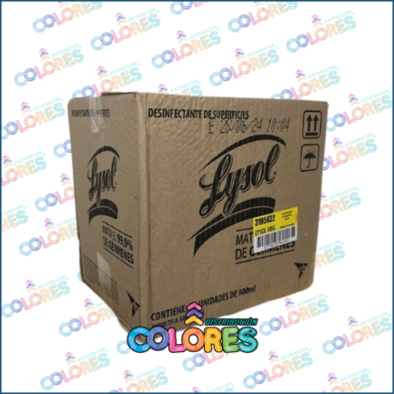 COMBO 4 C - BULTO x12u LYSOL LIMPIADOR LÍQUIDO DESINFECTANTE x900ml LIMÓN