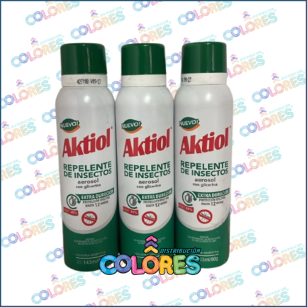 COMBO 7 B - 3 AKTIOL REPELENTE AEROSOL EXTRA DURACIÓN