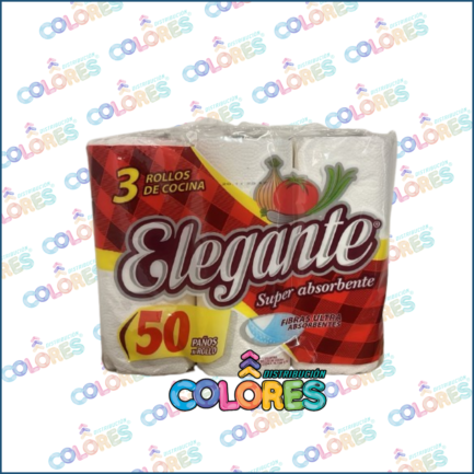 COMBO 13 A - ELEGANTE ROLLO DE COCINA 3x50 PAÑOS