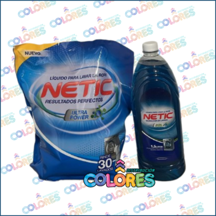 COMBO 19 - NETIC JABÓN LÍQUIDO x3L + NETIC JABÓN LÍQUIDO x1,5L BOTELLA