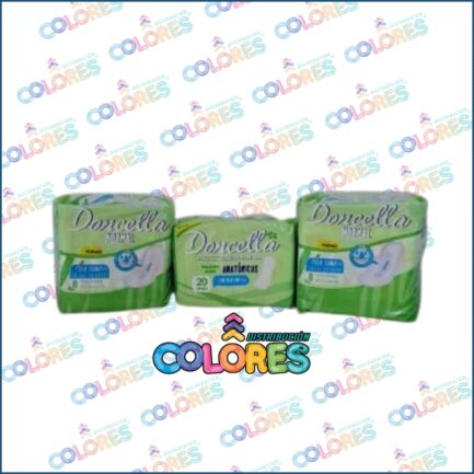 COMBO 17 - 2 DONCELLA TOALLITAS FEMENINAS CON PERFUME x8u + DONCELLA PROTECTORES DIARIOS x40u CON PERFUME