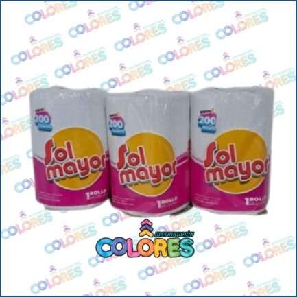 COMBO 5 B - 3 SOL MAYOR MEGARROLLO COCINA x200 PAÑOS