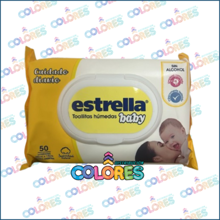 COMBO 6 - ESTRELLA TOALLA HÚMEDA CUIDADO DIARIO x50u