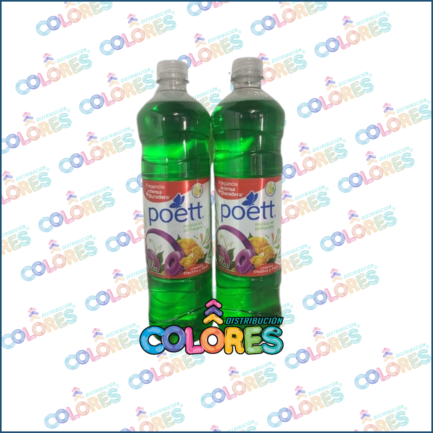 COMBO 8 - 2 POETT LIMPIADOR LÍQUIDO x900ml PRIMAVERA