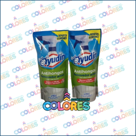COMBO 8 - 2 AYUDIN LIMPIADOR ANTIHONGOS x400ml