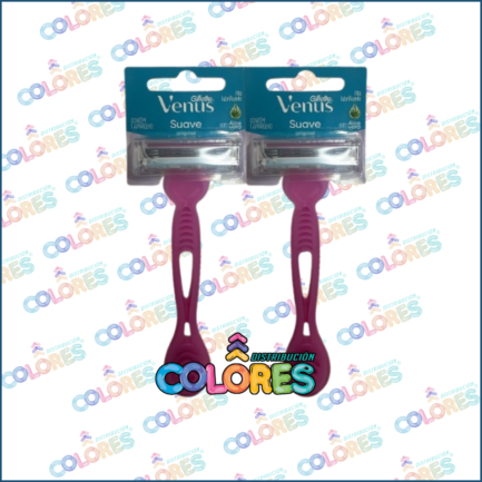 COMBO 14 - 2 VENUS PRESTOBARBA MUJER 3 FILOS