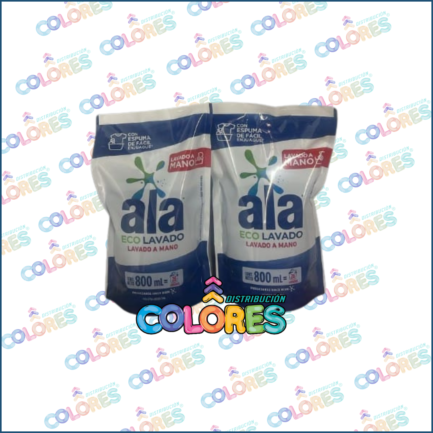 COMBO 12 - 2 ALA JABÓN LÍQUIDO x800ml LAVADO A MANO