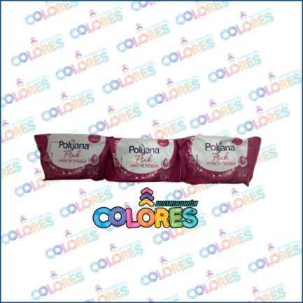 COMBO 13 - 3 POLYANA JABÓN DE TOCADOR x80g PINK