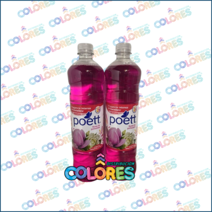 COMBO 2 - 2 POETT LIMPIADOR LÍQUIDO x900ml FLORES DE PRIMAVERA