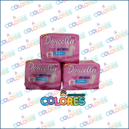 COMBO 14 - 3 DONCELLA PROTECTORES DIARIOS x20u SIN PERFUME