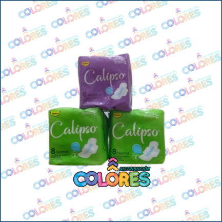 COMBO 39 - 2 CALIPSO TOALLITAS FEMENINAS NORMAL x8u + CALIPSO TOALLITAS FEMENINAS NOCTURNAS x8u
