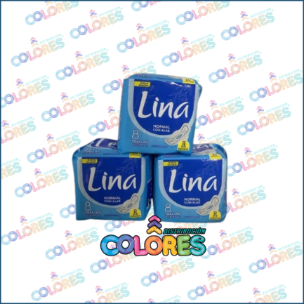 COMBO 15 - 3 LINA TOALLITAS FEMENINAS NORMAL x8u