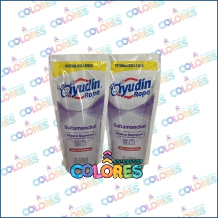COMBO 22 - 2 AYUDIN QUITAMANCHAS ROPA BLANCA x400ml