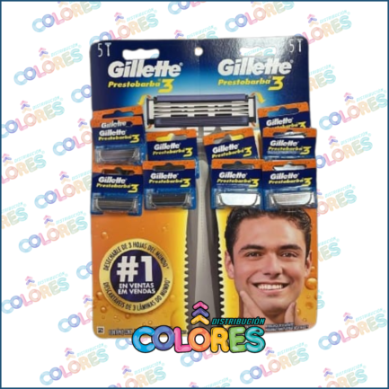 COMBO 1 C - 1 BLISTER x10 GILLETTE 3 FILOS