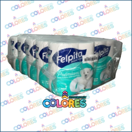 COMBO 3 C - BULTO x12 FELPITA PAPEL HIGIÉNICO DOBLE HOJA 4x20mts