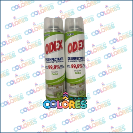 COMBO 6 - 2 ODEX DESINFECTANTE AEROSOL FRAGANCIAS SURTIDAS