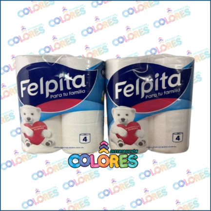 COMBO 13 - 2 FELPITA PAPEL HIGIÉNICO BLANCO 4x30mts