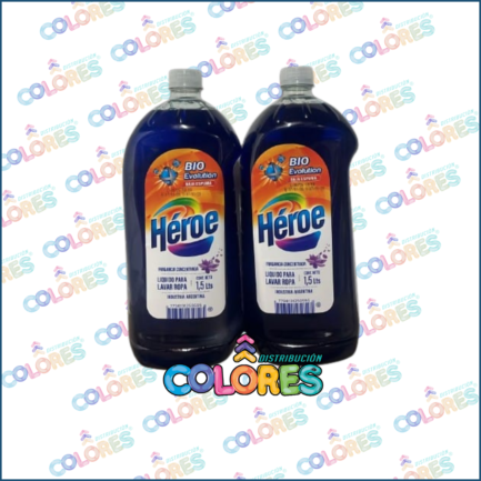 COMBO 12 - 2 HÉROE JABÓN LÍQUIDO x1,5L BIO EVOLUTION