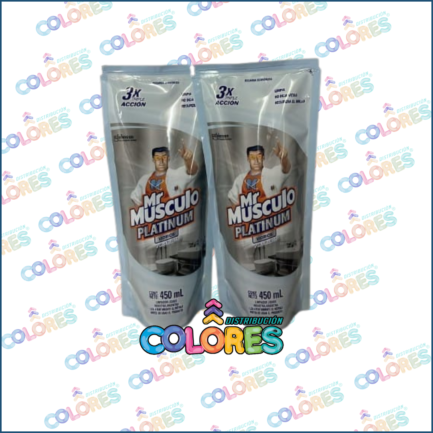 COMBO 22 - 2 MR MUSCULO LIMPIADOR VIDRIOS x450ml
