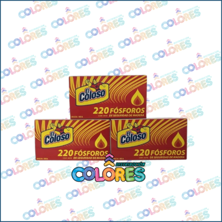 COMBO 25 - 3 EL COLOSO FÓSFOROS x220u