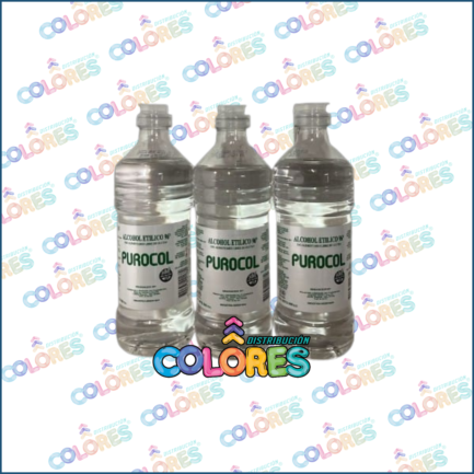 COMBO 5 B - 3 PUROCOL ALCOHOL ETÍLICO x500ml 96°