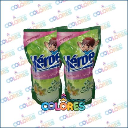 2 Héroe suavizante x900ml brisa silvestre
