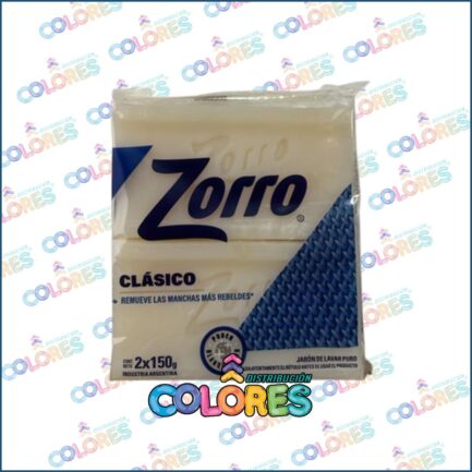 Zorro jabón blanco clásico 2x150g