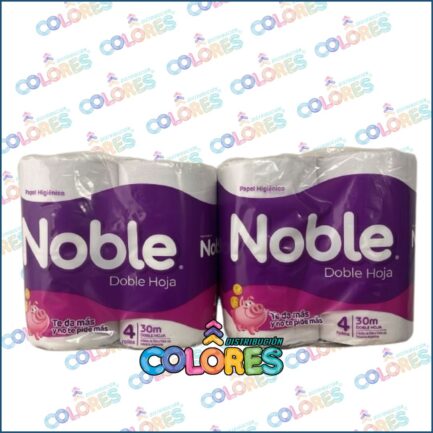 2 Noble papel higiénico doble hoja 4x30mts