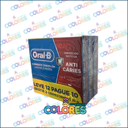 COMBO 7 B - 1 BULTO x12u ORAL B PASTA DENTAL ANTICARIES x70g