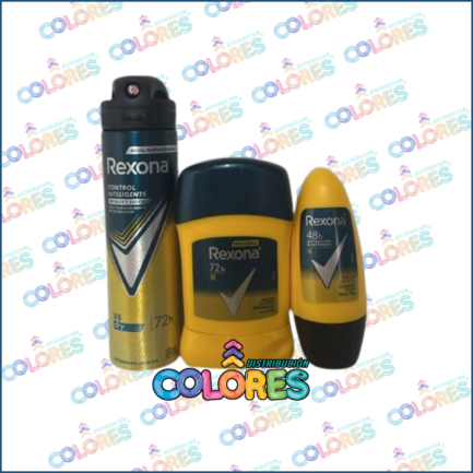 COMBO 1 - REXONA DESODORANTE AEROSOL + REXONA DESODORANTE EN BARRA + REXONA DESODORANTE ROLLON