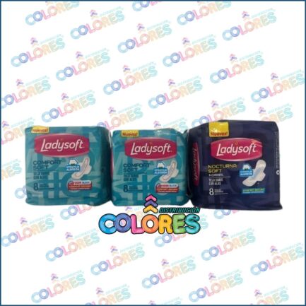 COMBO 15 - 2 LADYSOFT COMFORT x8u + LADYSOFT PROTECTORES DIARIOS x20u