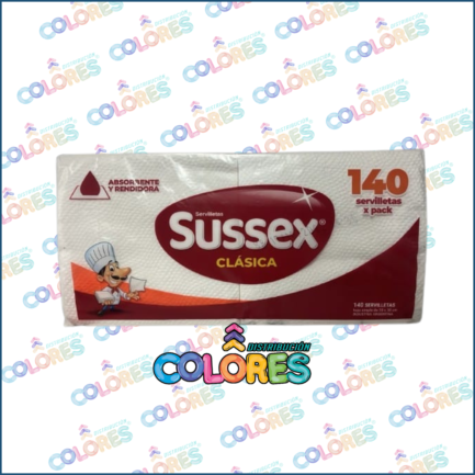 COMBO 16 - SUSSEX SERVILLETAS x140u