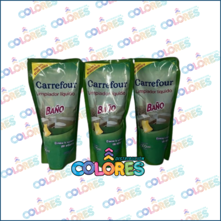 COMBO 17 - 3 CARREFOUR LIMPIADOR DE BAÑOS x450ml
