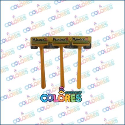 COMBO 20 - 3 MINORA PRESTOBARBA AMARILLA