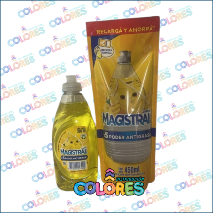 COMBO 3 - MAGISTRAL DETERGENTE x300ml LIMÓN + MAGISTRAL DETERGENTE x450ml LIMÓN
