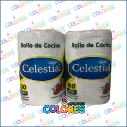 COMBO 7 - 2 CELESTIAL MEGAROLLO COCINA x200 PAÑOS