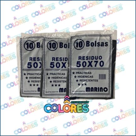 COMBO 15 - 3 BOLSAS DE RESIDUOS 50x70