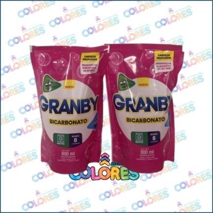 COMBO 1 - 2 GRANBY JABÓN LÍQUIDO x800ml ROSAS