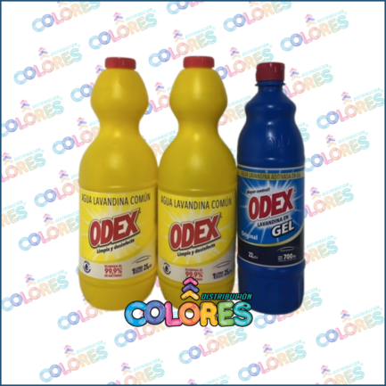 COMBO 13 - 2 ODEX LAVANDINA COMÚN x1L + ODEX LAVANDINA EN GEL x700ml