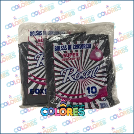 COMBO 20 - 2 ROSAL BOLSAS DE CONSORCIO 80x110 x10