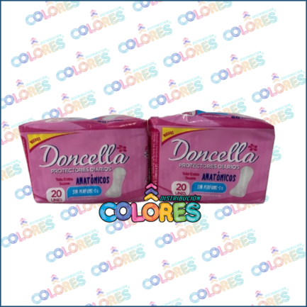 COMBO 16 - 2 DONCELLA PROTECTORES DIARIOS x20u SIN PERFUME