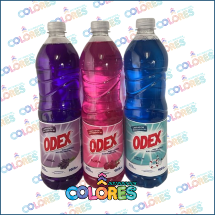 COMBO 14 - ODEX LIMPIADOR LÍQUIDO x900ml + ODEX LIMPIADOR LÍQUIDO x900ml FLORAL + ODEX LIMPIADOR LÍQUIDO x900ml MARINA