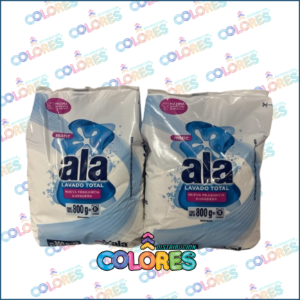 COMBO 27 - 2 ALA JABÓN EN POLVO x800g MATIC CLÁSICO