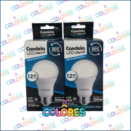 COMBO 12 - 2 CANDELA LÁMPARA FRÍA 12W